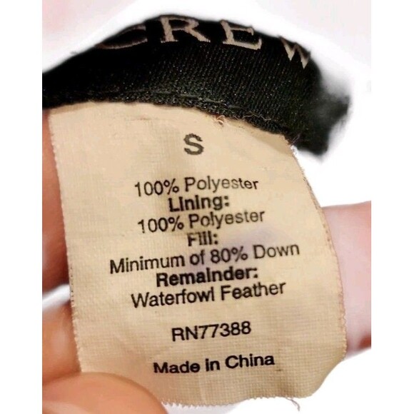 J.Crew Women Small Down Feather Puffer Vest Jacket Red Coral Fleece Lined Warm - Picture 4 of 10